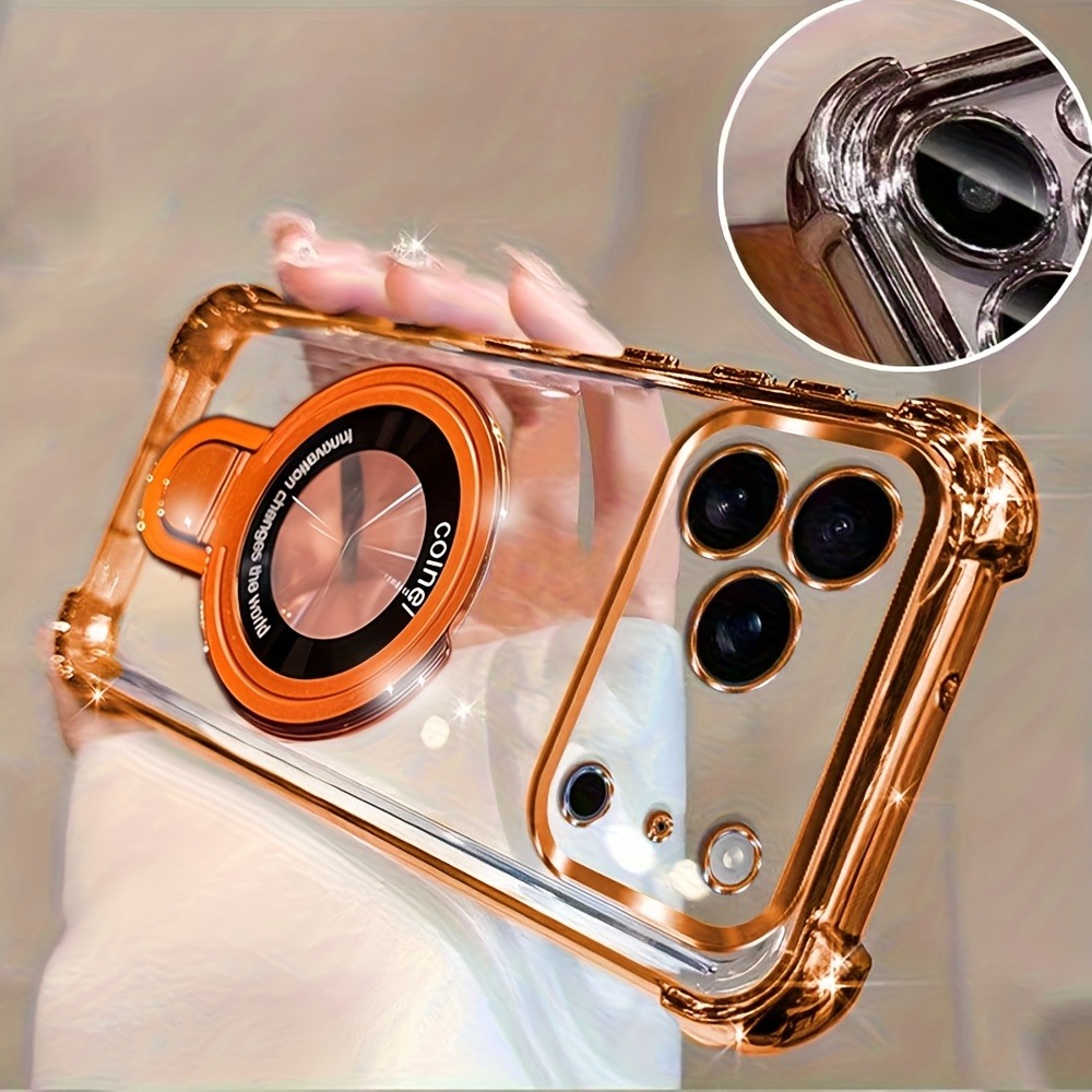 Taco Stand Holder - Luxuriöse Transparente Galvanisierte Handyhülle für iPhone