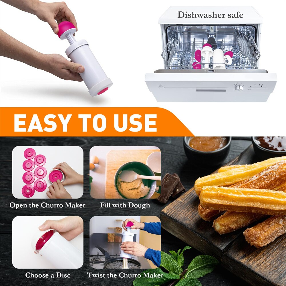 Kunststoff-Churro-Maker-Kit, t – Churros Maker Gun Bewertung und Preis