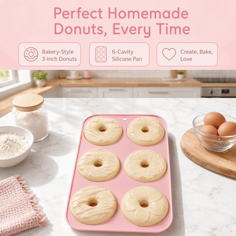Silikon-Donut-Form Antihaftbes – Donut Mold Silicone Bewertung und Preis
