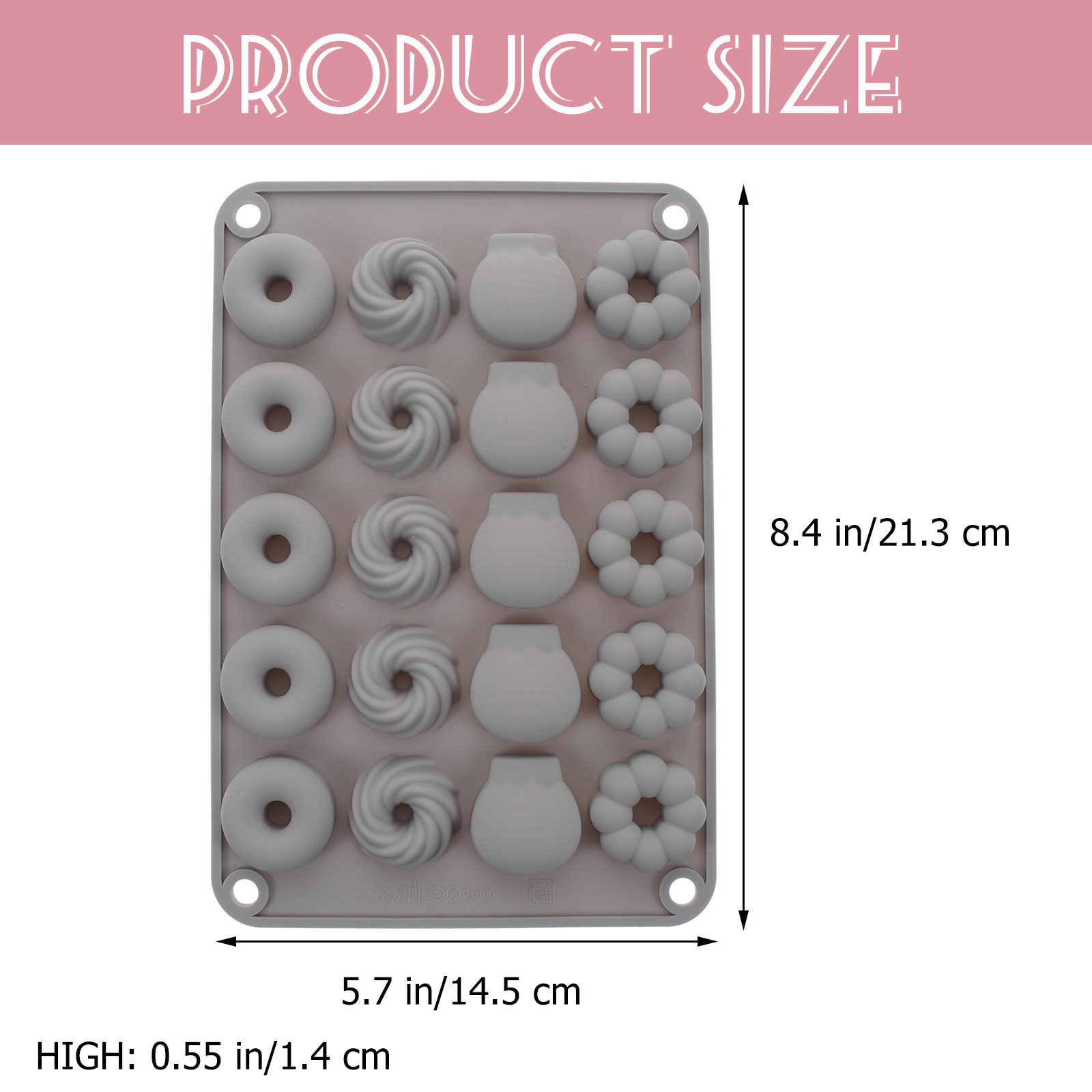 Mini-Donut-Silikonform, hitzeb – Donut Mold Silicone Bewertung und Preis